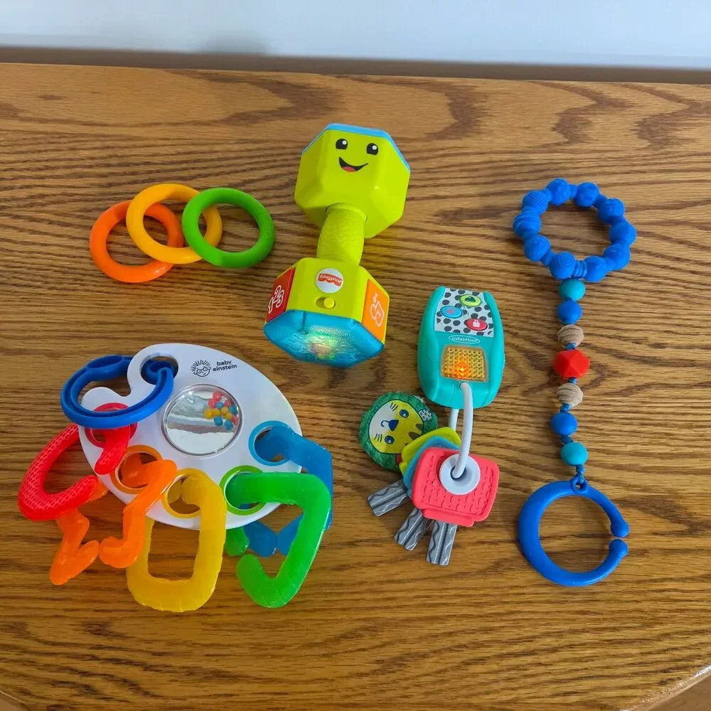 Fisher-Price Baby Einstein And Infantino Infant Sensory Toy Lot Bundle Set of 5